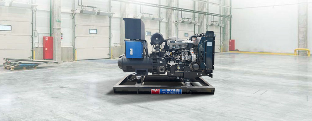 Дизельный генератор ЭТРО мощность 24 кВт 400В Yuchai открытое исполнение