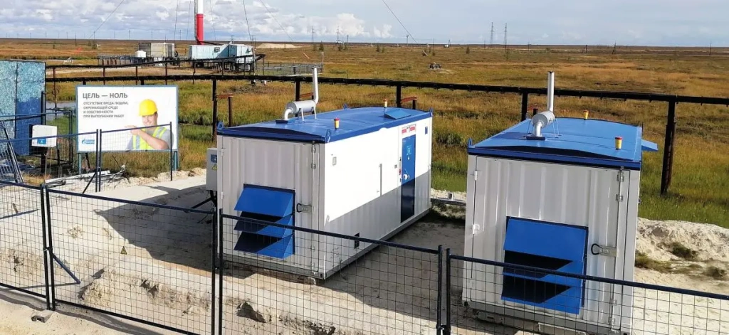 Энергокомплекс в составе 2 ДГУ ЭТРО, установленных в контейнер