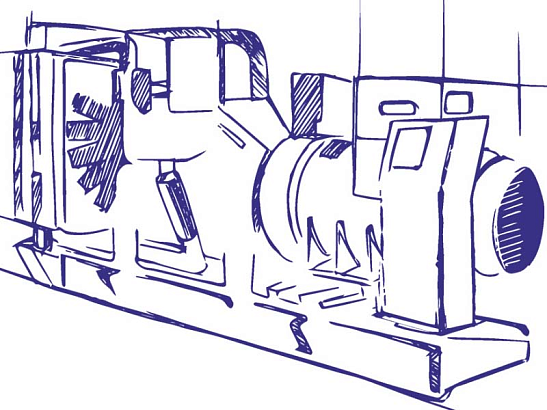  ДГУ 100 кВт 0,4 кВ двигатель Baudouin
